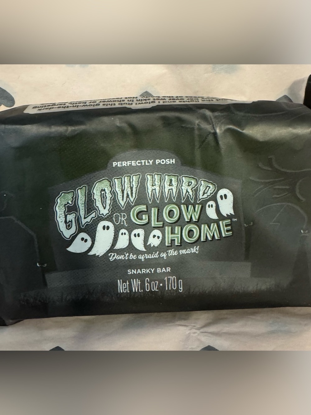 Glow Hard or Glow Home Snarky Bar Soap - NWT 7oz bar!